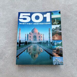 501 Must-Visit Destinations Travel Guide Paperback Book